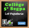 Lot Papeterie Collège 5ème SEGPA